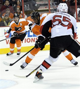 Flyers beat Senators 2-1, move to .500 record for 1st time this season | iNFOnews.ca