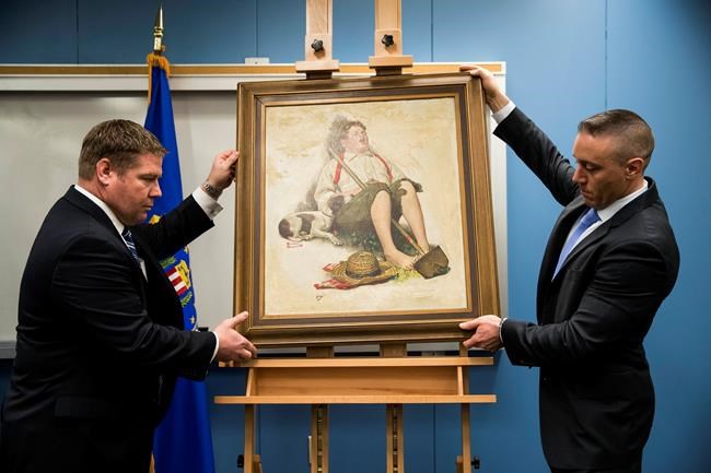 Family recognized stolen Rockwell painting by pool-cue hole | iNFOnews.ca