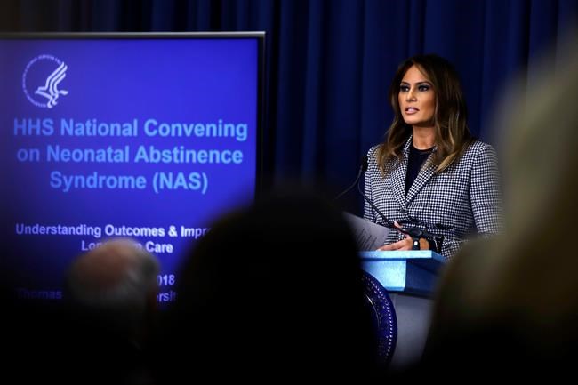 Melania Trump visits babies, moms affected by opioid crisis | iNFOnews.ca Melania Trump visits babies, moms affected by opioid crisis | iNFOnews.ca