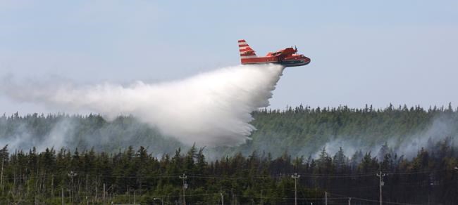 Water bomber called in to fight brush fire in subdivision of St. John's | iNFOnews.ca