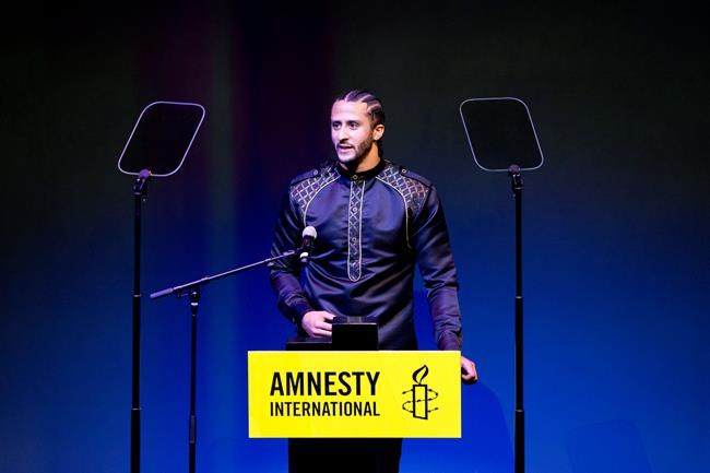 Accepting rights award, Kaepernick decries 'lawful lynching' | iNFOnews.ca