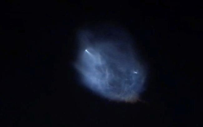 SpaceX satellite launch lights up night sky, social media | iNFOnews.ca