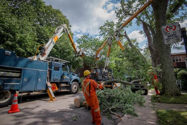 More than 63,000 customers blacked out by storms in Quebec | iNFOnews.ca CP450195201