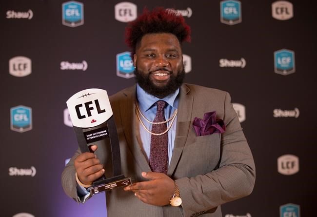 Calgary Stampeders' Derek Dennis named the CFL's outstanding lineman | iNFOnews.ca Calgary Stampeders' Derek Dennis named the CFL's outstanding lineman | iNFOnews.ca