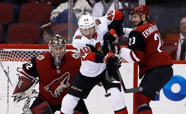 Raanta stops 23 shots, Coyotes rally to beat Senators 2-1 | iNFOnews.ca