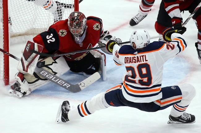 Coyotes end 5-game losing streak with 3-0 win over Oilers | iNFOnews.ca