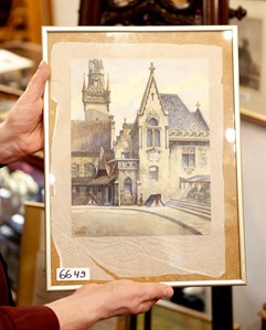 Watercolor believed painted by Adolf Hitler a century ago sold at German auction for $162,000 | iNFOnews.ca