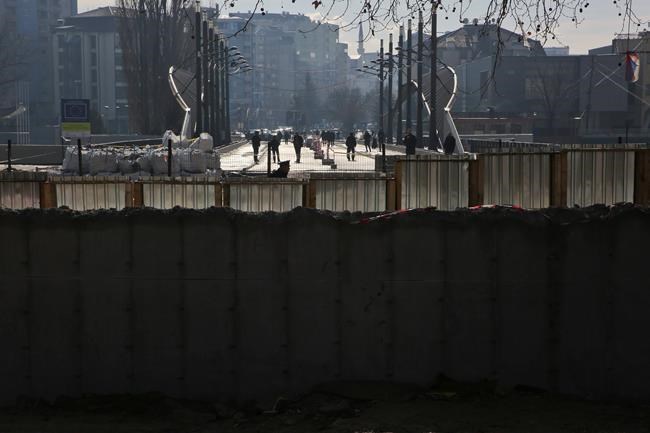 Serb wall in Kosovo city pulled down with no incidents | iNFOnews.ca