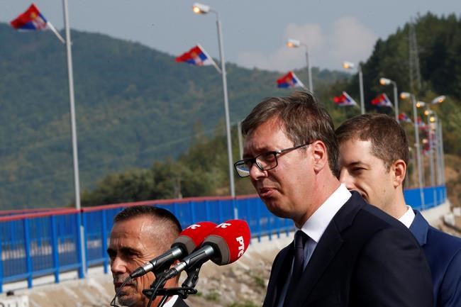 Kosovo Albanians block roads for Serbian president's visit | iNFOnews.ca CP569659819