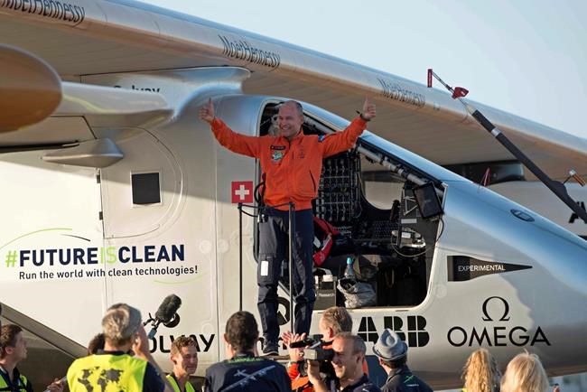 Solar-powered plane lands in Spain | iNFOnews.ca