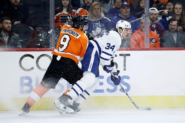 Giroux, Flyers beat Maple Leafs 6-1 for 5th straight win | iNFOnews.ca Giroux, Flyers beat Maple Leafs 6-1 for 5th straight win | iNFOnews.ca