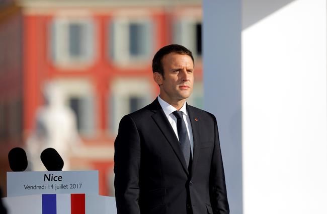 The Latest: Macron calls for new Israeli-Palestinian talks | iNFOnews.ca
