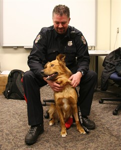 A home for Copper: officer adopts stray dog rescued by Regina police | iNFOnews.ca A home for Copper: officer adopts stray dog rescued by Regina police | iNFOnews.ca