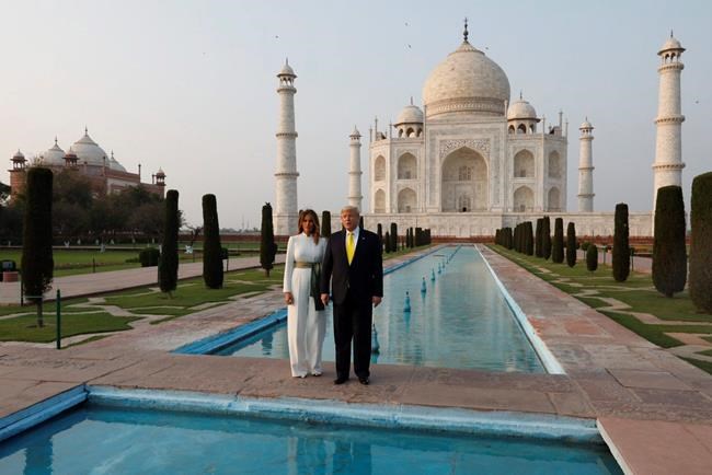 Trump, first lady stroll the grounds of iconic Taj Mahal | iNFOnews.ca Trump, first lady stroll the grounds of iconic Taj Mahal | iNFOnews.ca