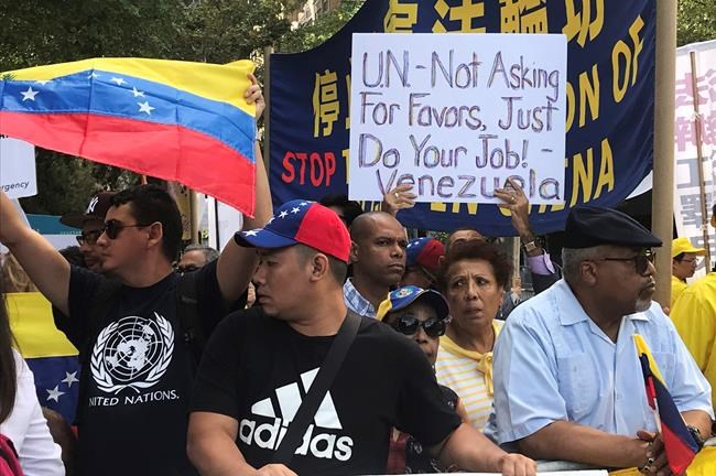 At UN, Venezuela's rival delegations circle each other | iNFOnews.ca