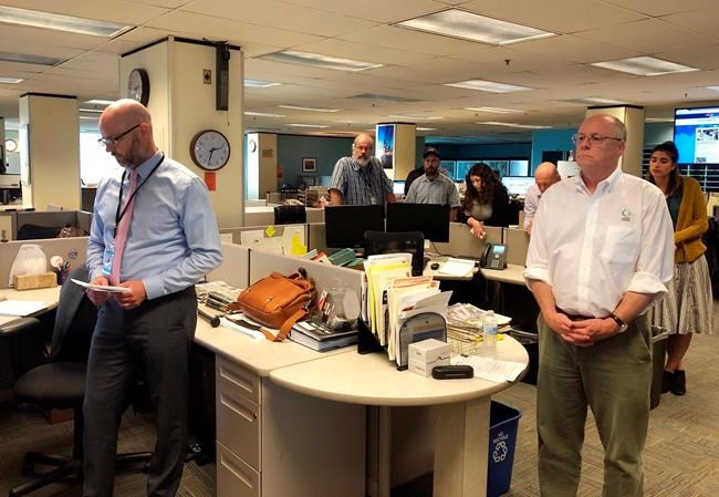 The Latest: Names of newspaper shooting victims read aloud | iNFOnews.ca The Latest: Names of newspaper shooting victims read aloud | iNFOnews.ca