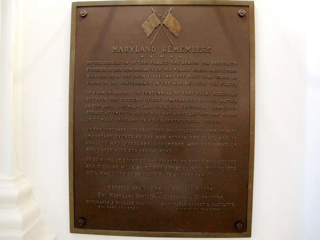 Maryland panel votes to remove Civil War plaque from Capitol | iNFOnews.ca Maryland panel votes to remove Civil War plaque from Capitol | iNFOnews.ca