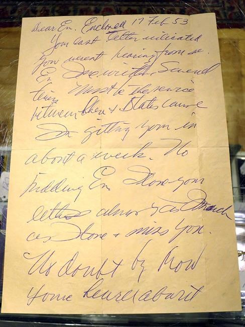 Letters describe slugger Ted Williams' service in Korean War | iNFOnews.ca