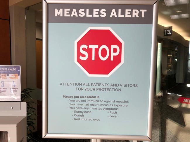 Officials declare measles outbreak in Pacific Northwest over | iNFOnews.ca CP38036786