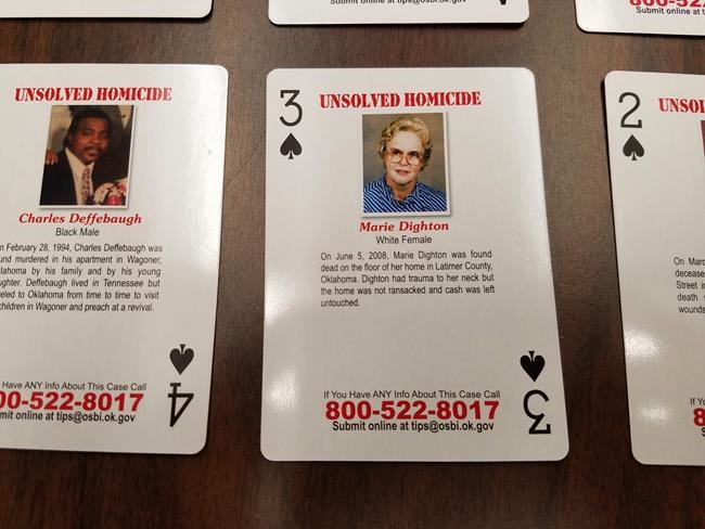 Oklahoma prisons selling inmates cold case playing cards | iNFOnews.ca