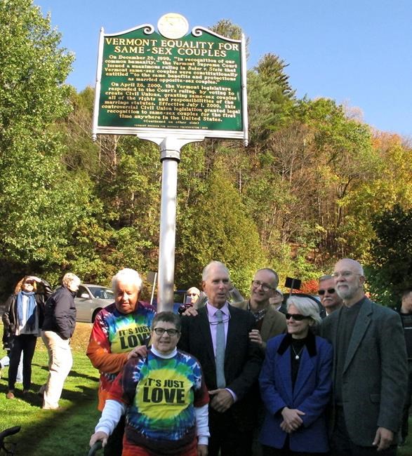 Vermont commemorates civil unions with historic-site marker | iNFOnews.ca