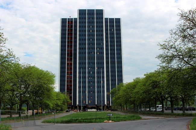 Defunct steelmaker's 21-story headquarters imploded | iNFOnews.ca Defunct steelmaker's 21-story headquarters imploded | iNFOnews.ca