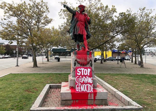The Latest: Columbus statue defaced in Southern California | iNFOnews.ca