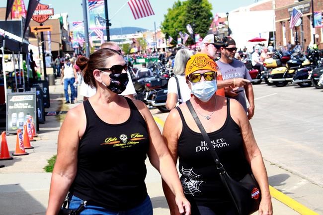 Harleys everywhere, masks nowhere: Sturgis draws thousands | iNFOnews.ca