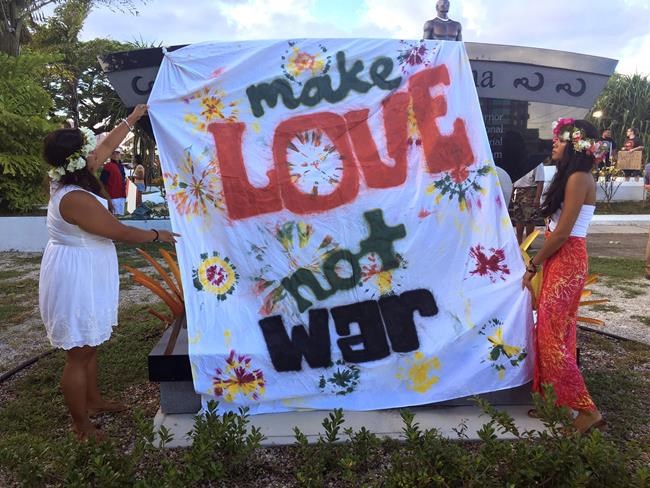 Dozens rally in Guam for peace amid North Korea threats | iNFOnews.ca