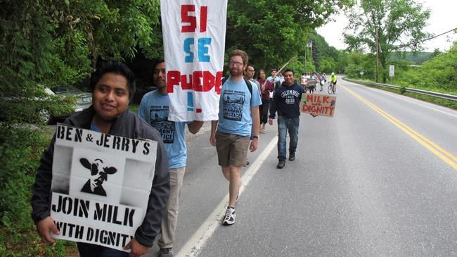 Scores of farm workers, activists march on Ben & Jerry's | iNFOnews.ca Scores of farm workers, activists march on Ben & Jerry's | iNFOnews.ca
