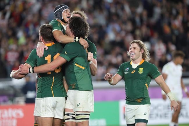 The Latest: Historic moment as Kolisi lifts World Cup | iNFOnews.ca