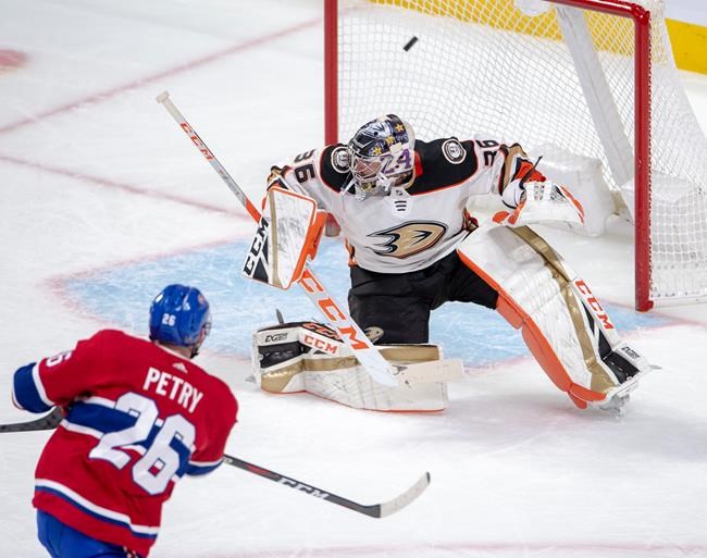 Petry scored in overtime to lead Canadiens to 3-2 win over Ducks | iNFOnews.ca CP727161067