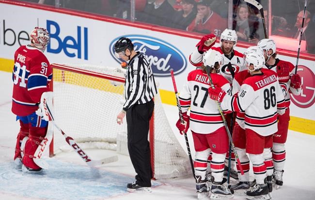Stempniak scores twice as Hurricanes down Canadiens to keep playoff hopes alive | iNFOnews.ca