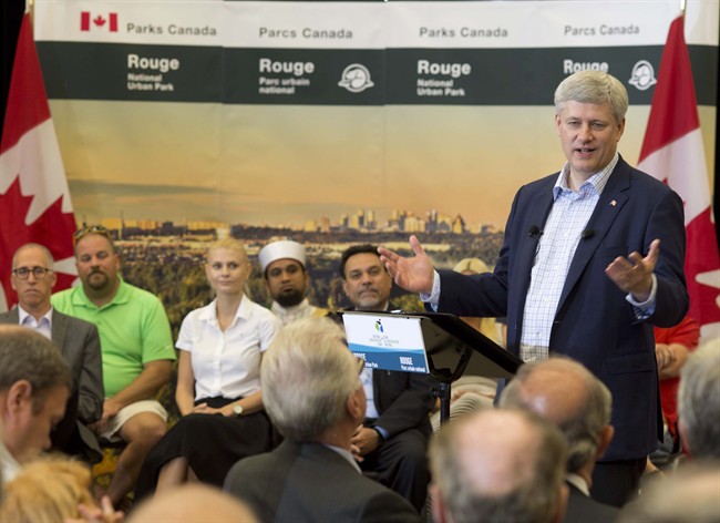 Prime Minister Stephen Harper announces expansion of Rouge National Urban Park | iNFOnews.ca CP33800818
