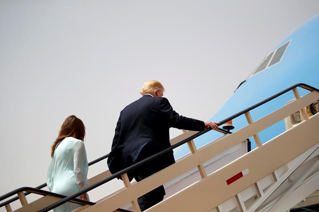 Trump Israel trip 1st presidential flight from Saudi Arabia | iNFOnews.ca CP354015800