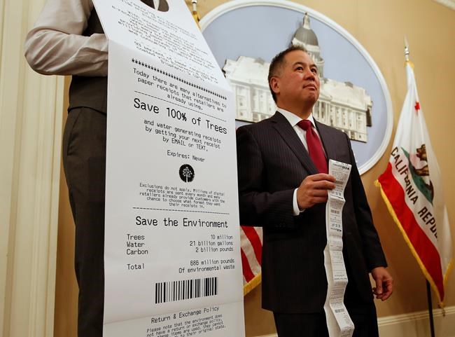 California bill would require businesses to offer e-receipts | iNFOnews.ca CP1859477737