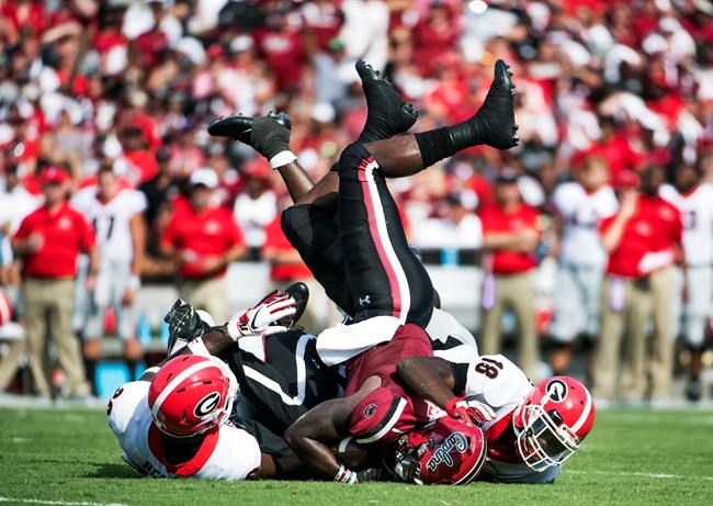 No. 3 Georgia turns road test into rout of No. 24 Gamecocks | iNFOnews.ca No. 3 Georgia turns road test into rout of No. 24 Gamecocks | iNFOnews.ca