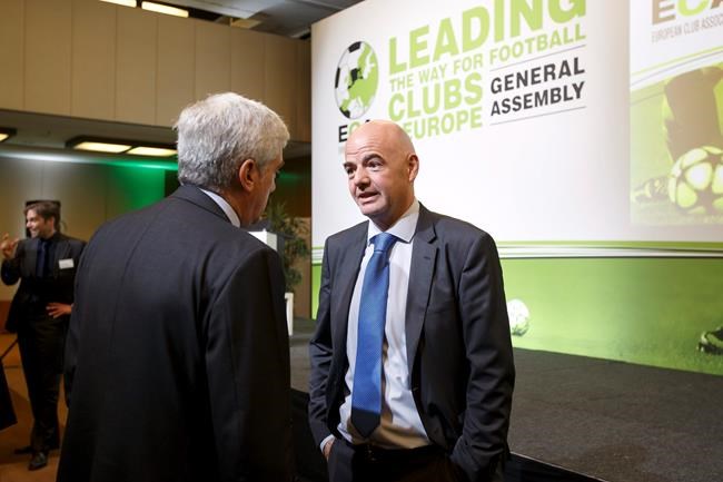 FIFA president Infantino open to 40-team World Cup, co-hosts | iNFOnews.ca CP1858553983