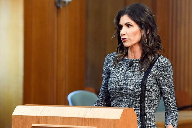 Noem's tweet about student food pantry seen as dig at Haley | iNFOnews.ca CP56960965