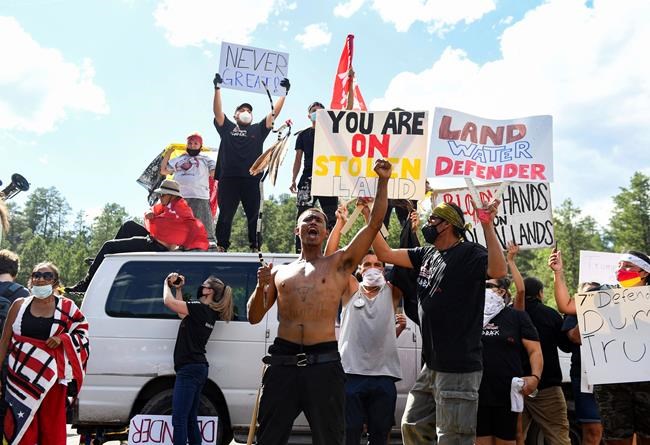 Protester at Trump's Mount Rushmore event faces 5 charges | iNFOnews.ca
