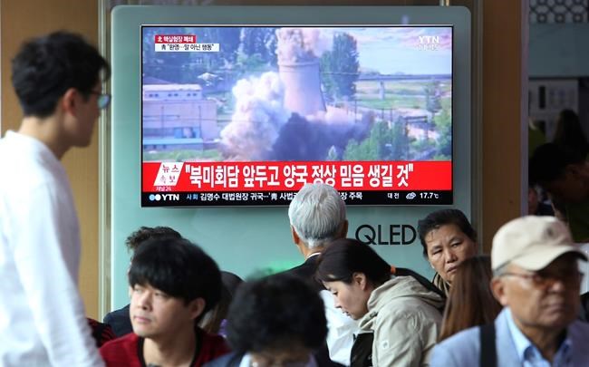 Trump welcomes N. Korea plan to blow up nuke-site tunnels | iNFOnews.ca CP1148461888