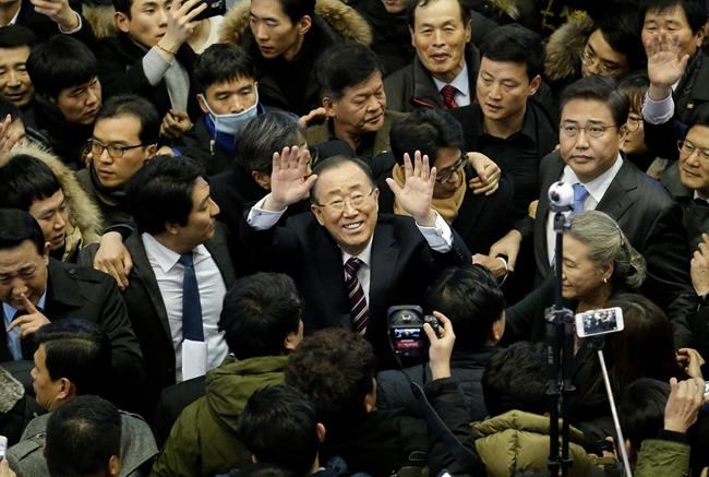 Ex-UN chief back in South Korea, hints at presidential bid | iNFOnews.ca