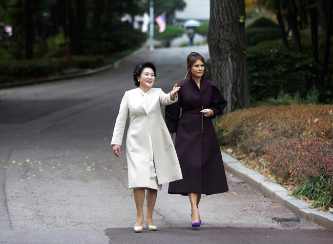 Trump and his wife treated to delicacies by SKorean 1st lady | iNFOnews.ca
