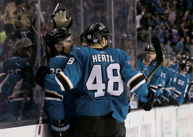 Couture scores twice as Sharks top Jets 4-0 | iNFOnews.ca