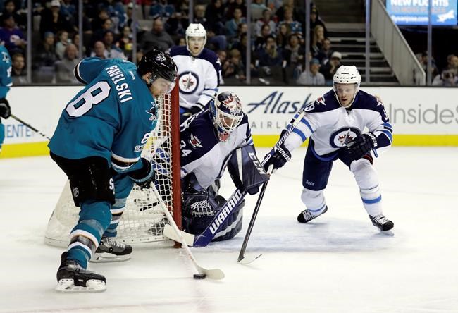 Joel Ward gets goal, assist to lead Sharks past Jets 5-2 | iNFOnews.ca Joel Ward gets goal, assist to lead Sharks past Jets 5-2 | iNFOnews.ca