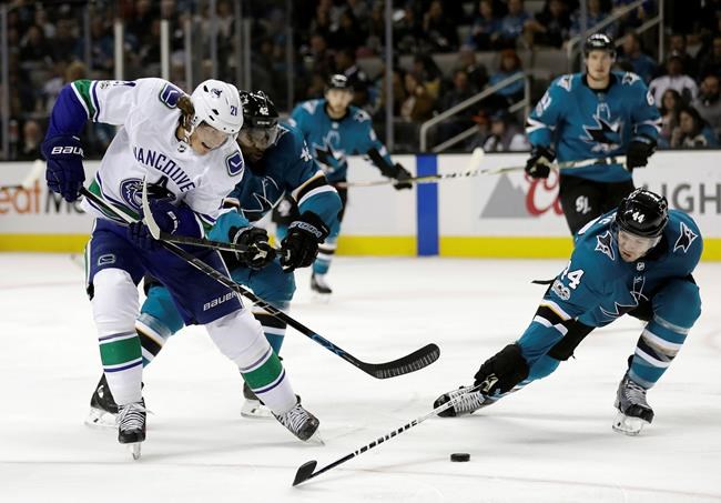 Couture, Tierney score 2 each, Sharks beat Canucks 5-0 | iNFOnews.ca Couture, Tierney score 2 each, Sharks beat Canucks 5-0 | iNFOnews.ca