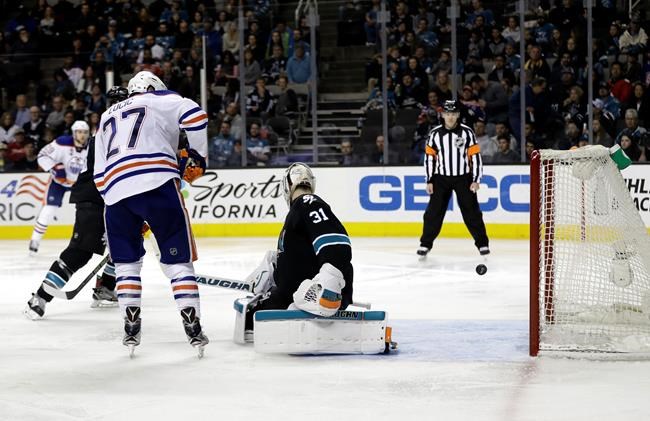 Lucic's hat trick leads Oilers past Sharks 4-2 | iNFOnews.ca