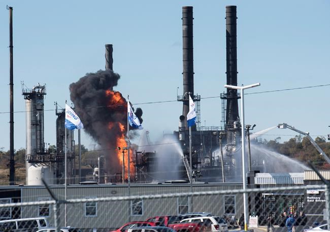 Fire, smoke fill Saint John sky after oil refinery blast: 'My whole house shook' | iNFOnews.ca