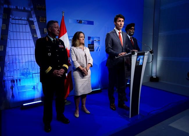 Trudeau touts 2017 defence plan as answer to Trump's call for NATO spending | iNFOnews.ca CP841661333