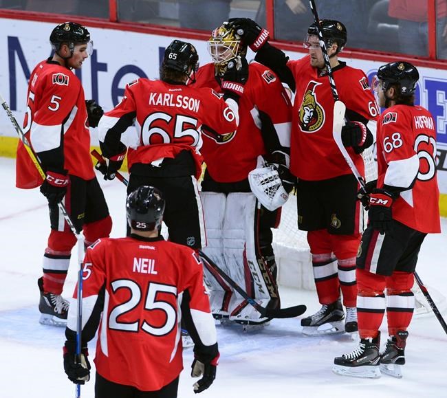 Mike Condon makes 24 saves, Ottawa scores early to blank Florida 2-0 | iNFOnews.ca